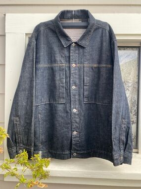 mecca Dark Blue Denim Shirt Jacket